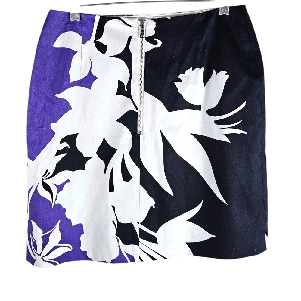 Tahari Melvina Tropical Floral Mini Skirt In 4 NWT - Picture 3 of 5